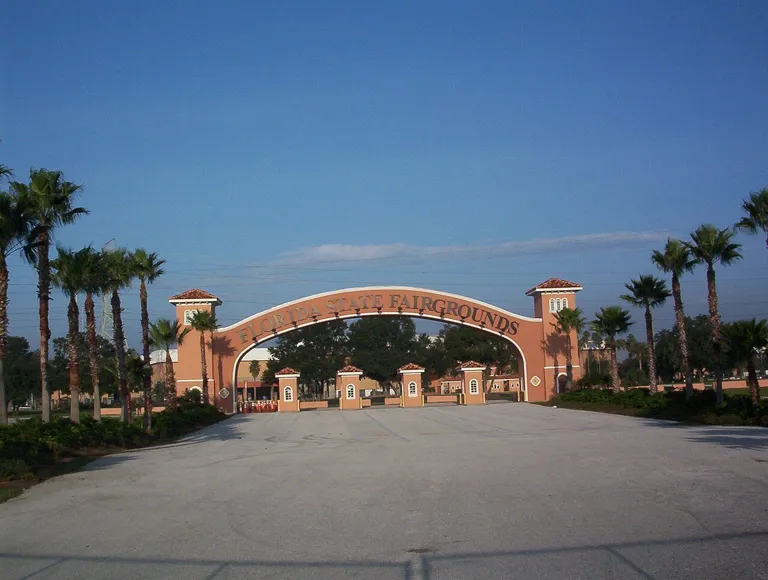 Florida State Fairgrounds entrance gate - Flickr - sylvar.jpg