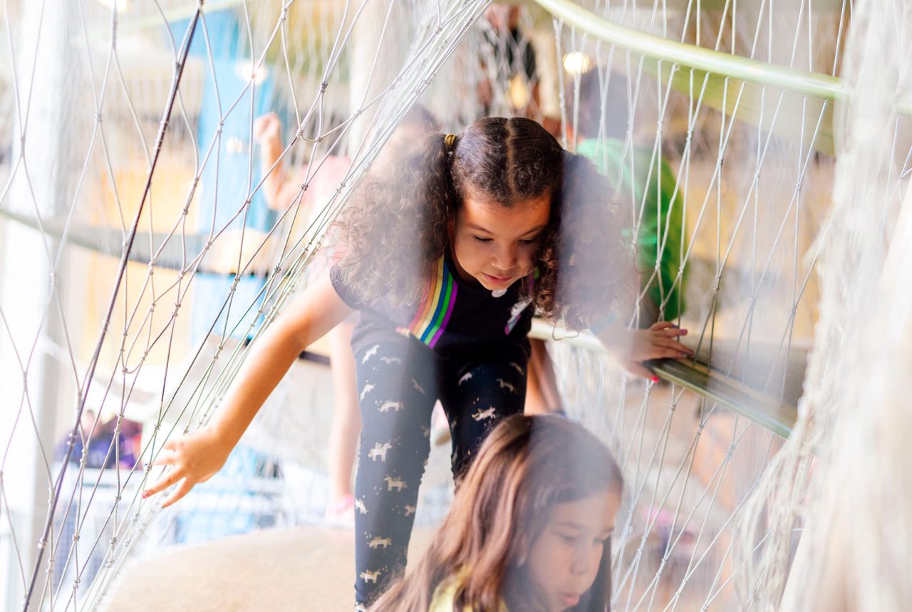 Climbing exhibit at Glazer Children’s Museum