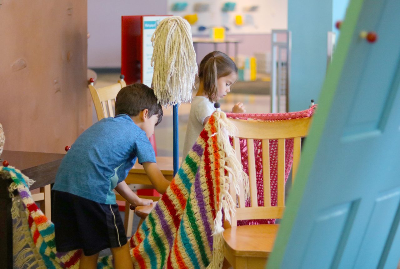 Fort building at Glazer Children’s Museum